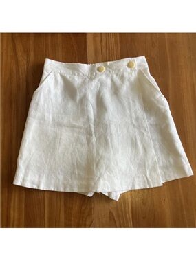 Ilana Kohn Kiki Skort in white linen - S